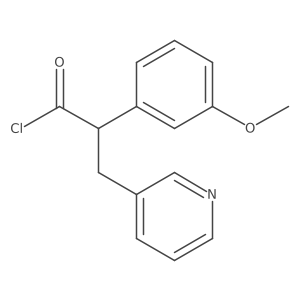 I+/--(3-Methoxyphenyl)-3-pyridinepropanoyl chloride结构式