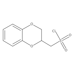 (2,3-Dihydro-1,4-benzodioxin-2-yl)methanesulfonyl chloride结构式