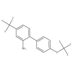 2-Amino-4'-(trifluoromethoxy)-4-(trifluoromethyl)biphenyl Structure