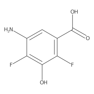 5-Amino-2,4-difluoro-3-hydroxybenzoic acid Structure