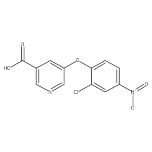 5-(2-Chloro-4-nitrophenoxy)nicotinic acid Structure