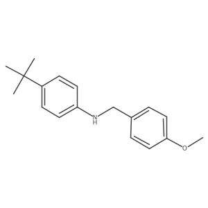 N-[4-(1,1-dimethylethyl)phenyl]-4-methoxybenzenemethanamine结构式