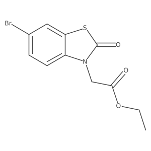Ethyl 6-bromo-2-oxo-3(2H)-benzothiazoleacetate Structure
