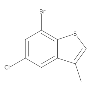 7-Bromo-5-chloro-3-methyl-benzo[b]thiophene结构式