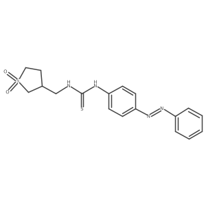 Thiourea, N-[4-(2-phenyldiazenyl)phenyl]-N'-[(tetrahydro-1,1-dioxido-3-thienyl)methyl]-结构式