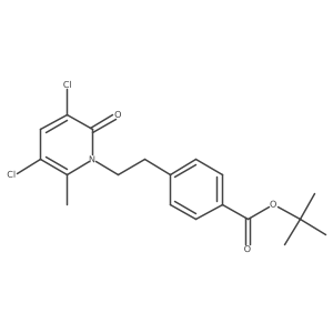 tert-butyl 4-(2-(3,5-dichloro-6-methyl-2-oxopyridin-1(2H)-yl)ethyl)benzoate结构式