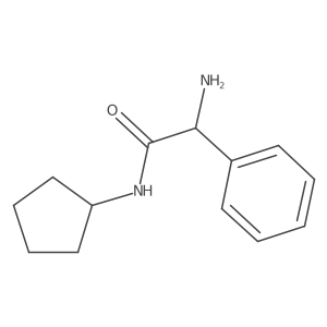 2-Amino-N-cyclopentyl-2-phenylacetamide Structure