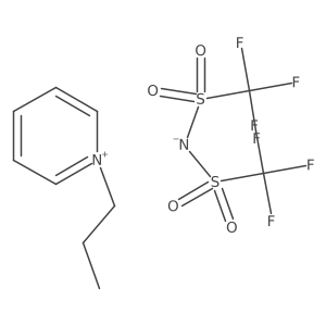1-Propylpyridinium bis(trifluoromethylsulfonyl)imide结构式