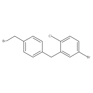 4-Bromo-2-(4-(bromomethyl)benzyl)-1-chlorobenzene Structure