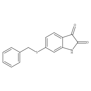 6-(benzylsulfanyl)-2,3-dihydro-1H-indole-2,3-dione Structure