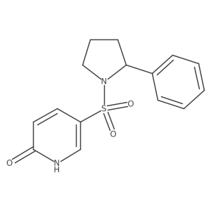 2(1H)-Pyridinone, 5-[(2-phenyl-1-pyrrolidinyl)sulfonyl]-结构式