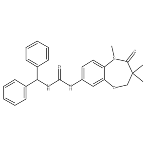 CN1C(=O)C(C)(C)COc2cc(NC(=O)NC(c3ccccc3)c3ccccc3)ccc21结构式