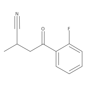 4-(2-Fluorophenyl)-2-methyl-4-oxobutanenitrile结构式