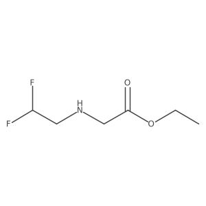 Glycine, N-(2,2-difluoroethyl)-, ethyl ester Structure
