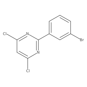 2-(3-Bromophenyl)-4,6-dichloropyrimidine结构式