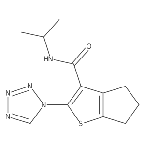 N-(propan-2-yl)-2-(1H-tetrazol-1-yl)-5,6-dihydro-4H-cyclopenta[b]thiophene-3-carboxamide Structure