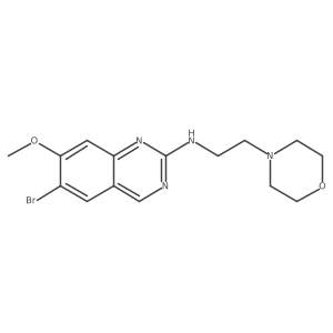 6-bromo-7-methoxy-N-(2-morpholin-4-ylethyl)quinazolin-2-amine结构式