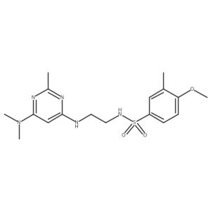 N-(2-((6-(dimethylamino)-2-methylpyrimidin-4-yl)amino)ethyl)-4-methoxy-3-methylbenzenesulfonamide结构式