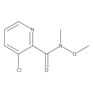 3-Chloro-N-methoxy-N-methylpicolinamide Structure