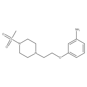 3-[2-(4-Methylsulfonylpiperazin-1-yl)ethoxy]aniline Structure