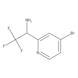(R)-1-(4-bromopyridin-2-yl)-2,2,2-trifluoroethan-1-amine Structure