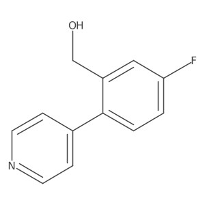 (5-Fluoro-2-(pyridin-4-yl)phenyl)methanol Structure