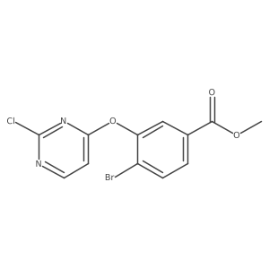 Methyl 3-(2-chloropyrimidin-4-yloxy)-4-bromobenzoate结构式