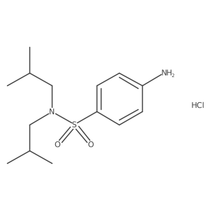 4-amino-N,N-diisobutylbenzenesulfonamide hydrochloride Structure