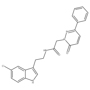 N-[2-(5-chloro-1H-indol-3-yl)ethyl]-2-(6-oxo-3-phenyl-1(6H)-pyridazinyl)acetamide Structure
