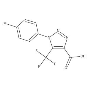 1-(4-bromophenyl)-5-(trifluoromethyl)-1H-1,2,3-triazole-4-carboxylic acid Structure