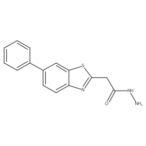2-(6-Phenylbenzo[d]thiazol-2-yl)acetohydrazide结构式