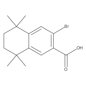 3-Bromo-5,5,8,8-tetramethyl-5,6,7,8-tetrahydronaphthalene-2-carboxylic acid结构式