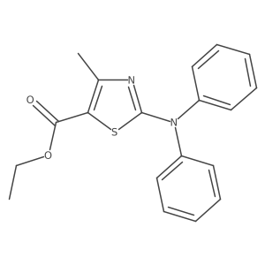 Ethyl 2-(diphenylamino)-4-methyl-1,3-thiazole-5-carboxylate结构式
