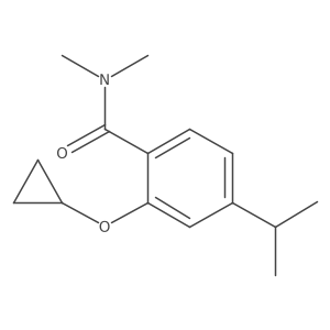 2-Cyclopropoxy-4-isopropyl-N,N-dimethylbenzamide Structure
