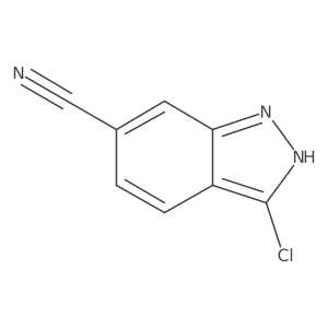 3-Chloro-1H-indazole-6-carbonitrile Structure