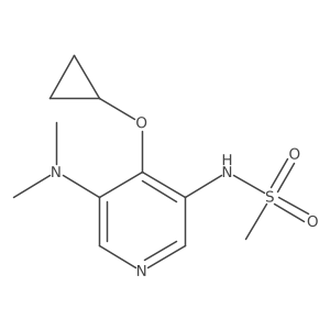 N-(4-Cyclopropoxy-5-(dimethylamino)pyridin-3-YL)methanesulfonamide Structure