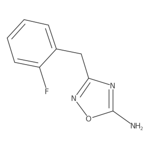 3-(2-Fluorobenzyl)-1,2,4-oxadiazol-5-amine结构式