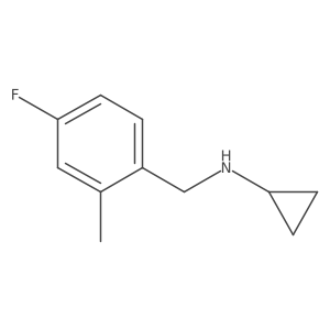 N-[(4-fluoro-2-methylphenyl)methyl]cyclopropanamine Structure