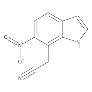 2-(6-Nitro-1H-indol-7-YL)acetonitrile Structure