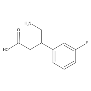 4-Amino-3-(3-fluorophenyl)butanoic acid Structure
