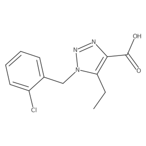 1-(2-chlorobenzyl)-5-ethyl-1H-1,2,3-triazole-4-carboxylic acid Structure