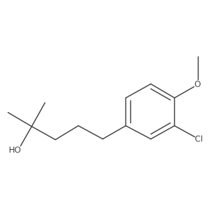 5-(3-Chloro-4-methoxyphenyl)-2-methylpentan-2-ol Structure