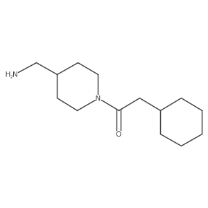 1-[4-(Aminomethyl)piperidin-1-yl]-2-cyclohexylethan-1-one结构式