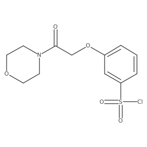 3-(2-Morpholin-4-yl-2-oxo-ethoxy)-benzenesulfonyl chloride结构式