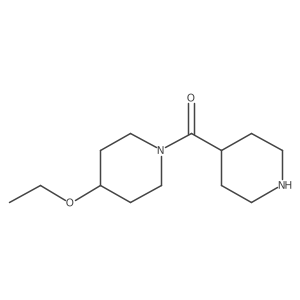 (4-Ethoxypiperidin-1-yl)(piperidin-4-yl)methanone Structure