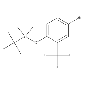 [4-Bromo-2-(trifluoromethyl)phenoxy] (tert-butyl)dimethylsilane结构式