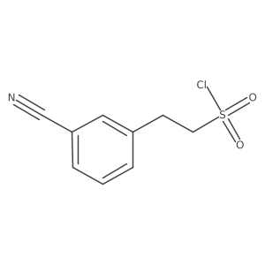 2-(3-Cyanophenyl)ethane-1-sulfonyl chloride Structure