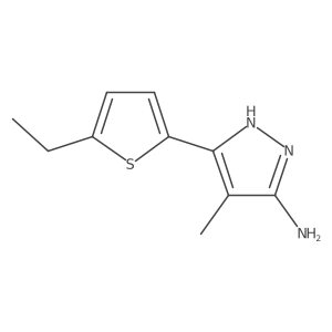 3-(5-Ethylthiophen-2-YL)-4-methyl-1H-pyrazol-5-amine Structure