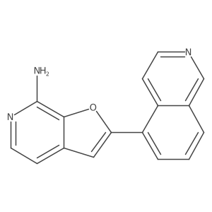 2-(Isoquinolin-5-yl)furo[2,3-c]pyridin-7-amine结构式
