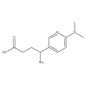 4-Amino-4-[6-(dimethylamino)pyridin-3-yl]butanoic acid Structure
